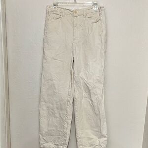 Gravel & Gold SF Cream Cotton Pants Bohemian Minimalist Coastal
